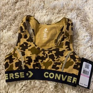 NWT converse camo sports bra